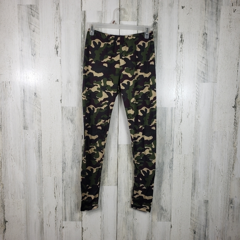 Bobbie Brooks camo leggings women's size medium